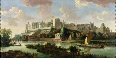 Windsor Castle seen from the Thames by Johannes Vorsterman